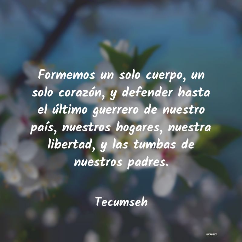 Frases de Tecumseh