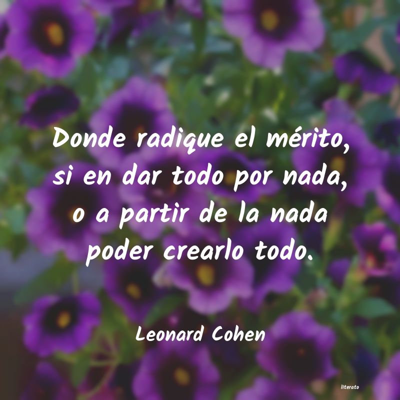 frases de Leonard Cohen