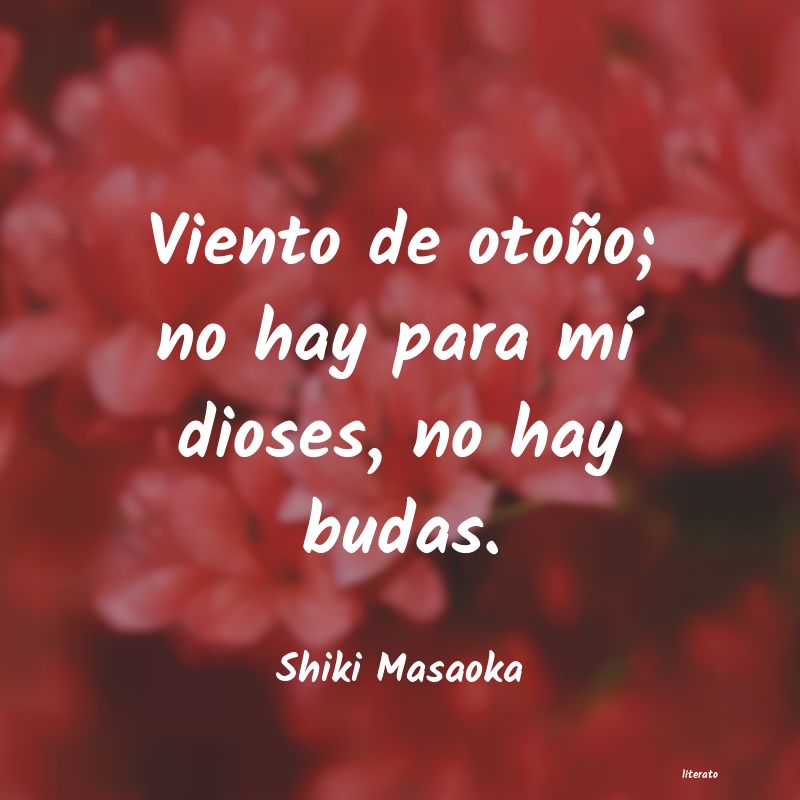 frases de Shiki Masaoka