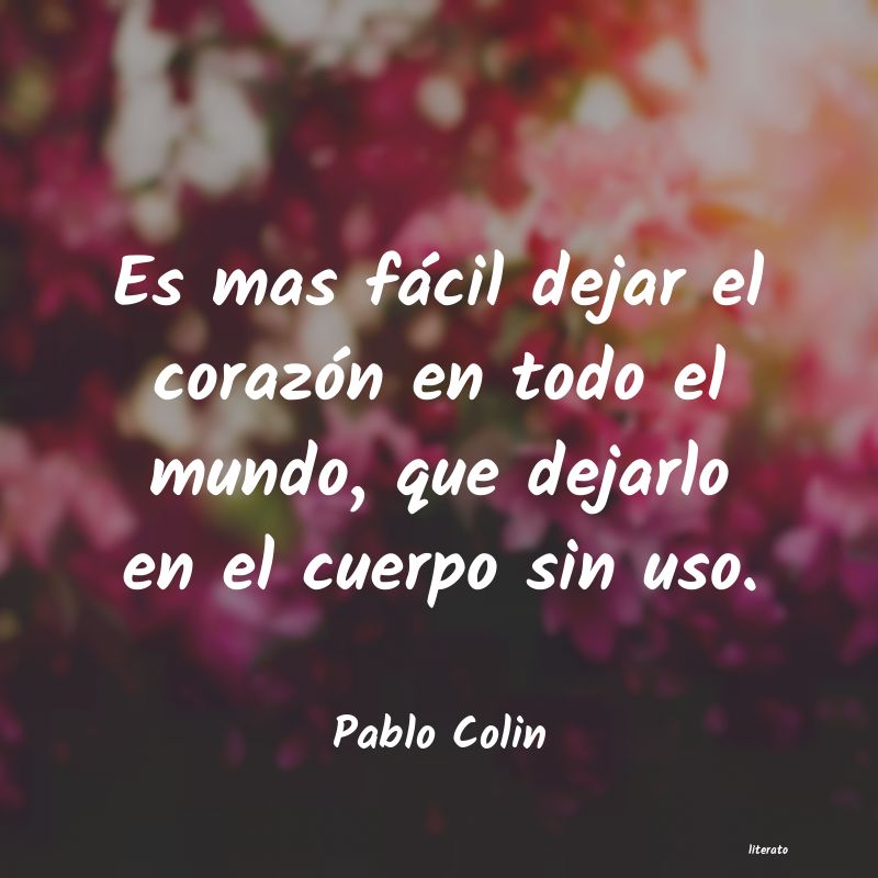 Frases de Pablo Colin