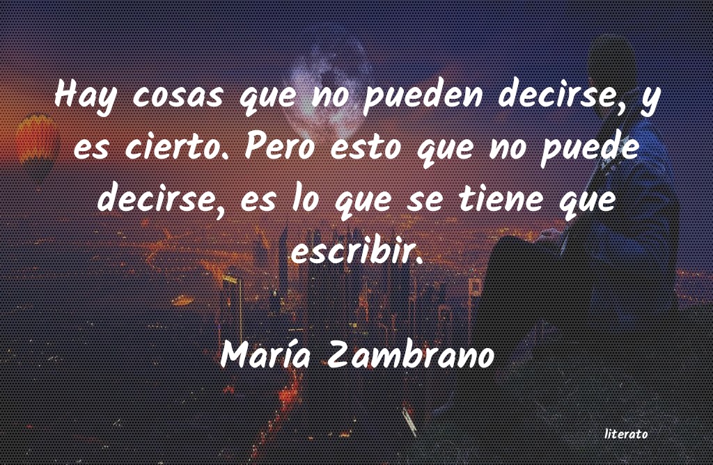 Frases de María Zambrano