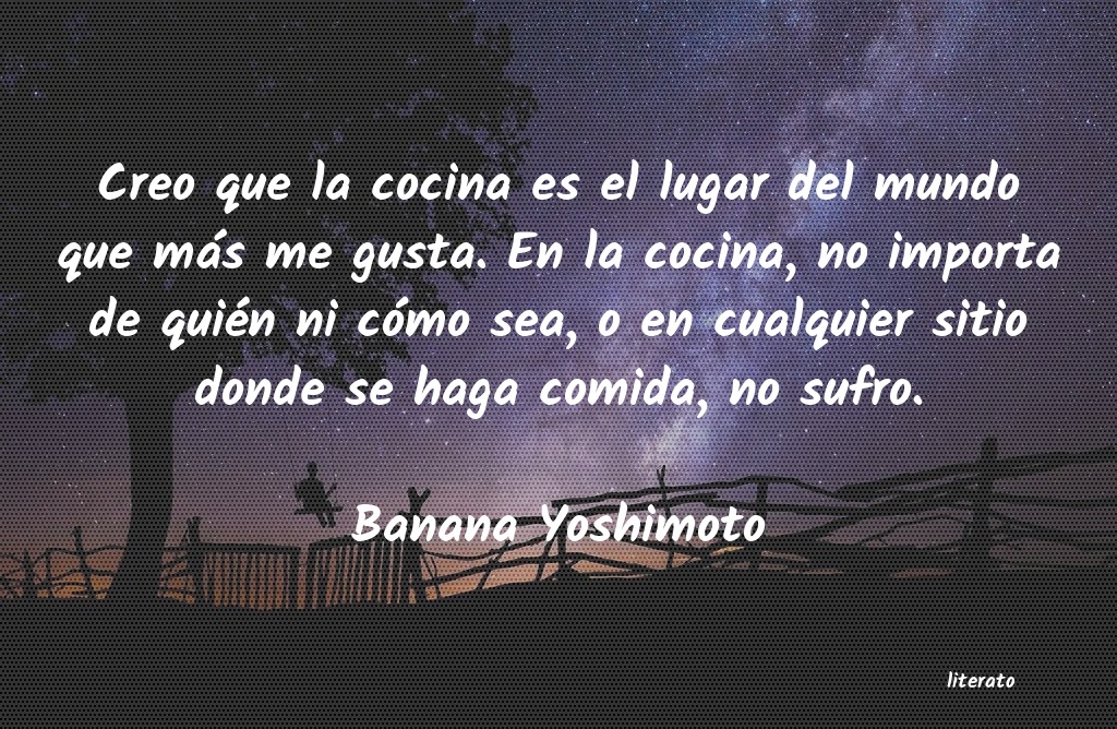 frases de Banana Yoshimoto