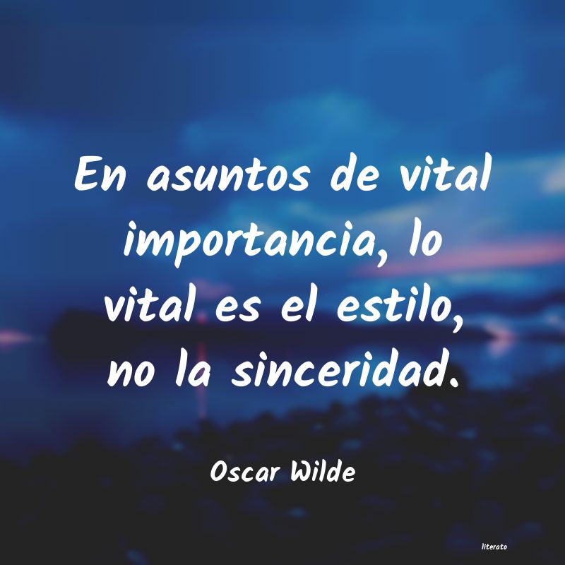 Frases de Oscar Wilde