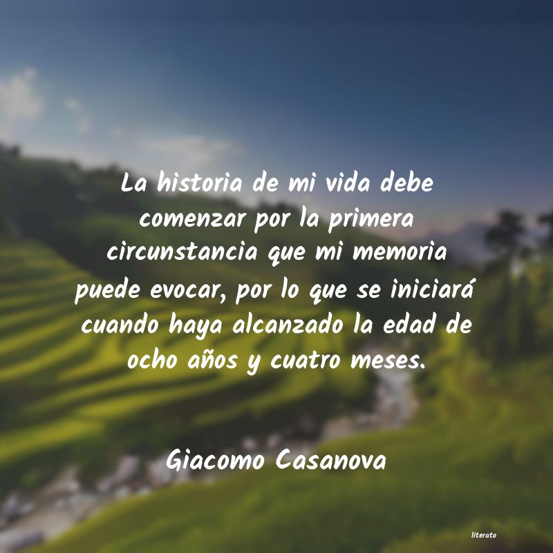 Frases de Giacomo Casanova