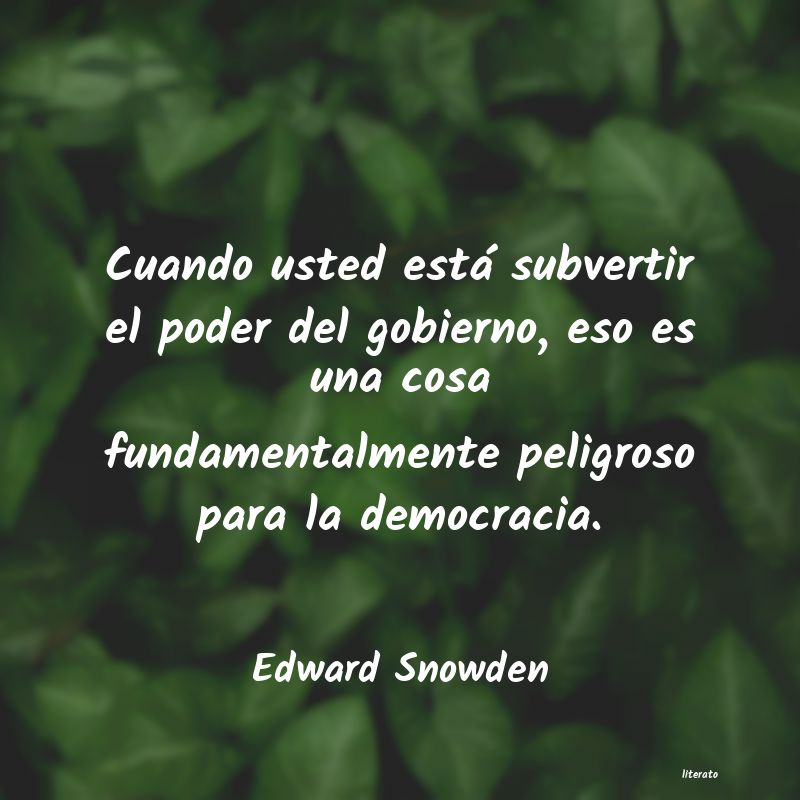 frases de Edward Snowden