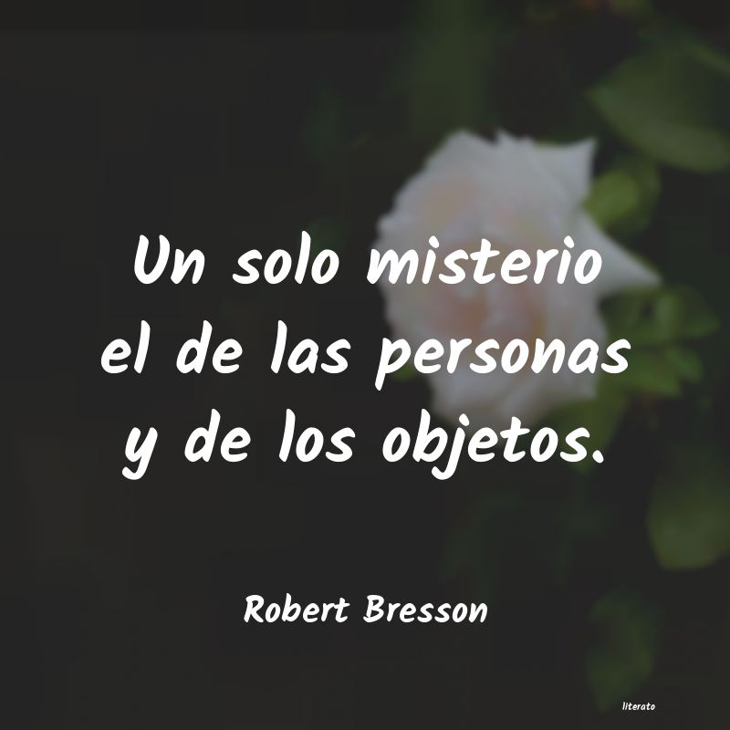 frases de Robert Bresson