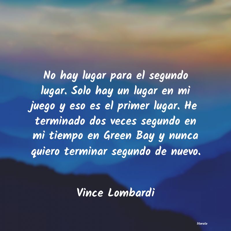 Frases de Vince Lombardi