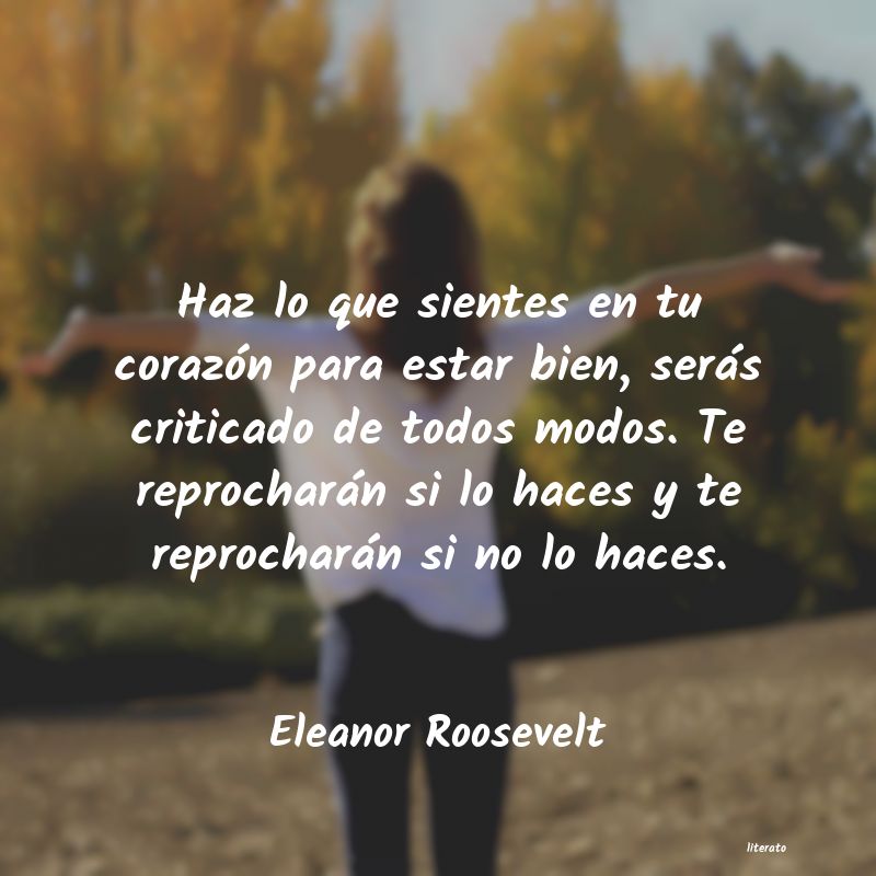 Frases de Eleanor Roosevelt