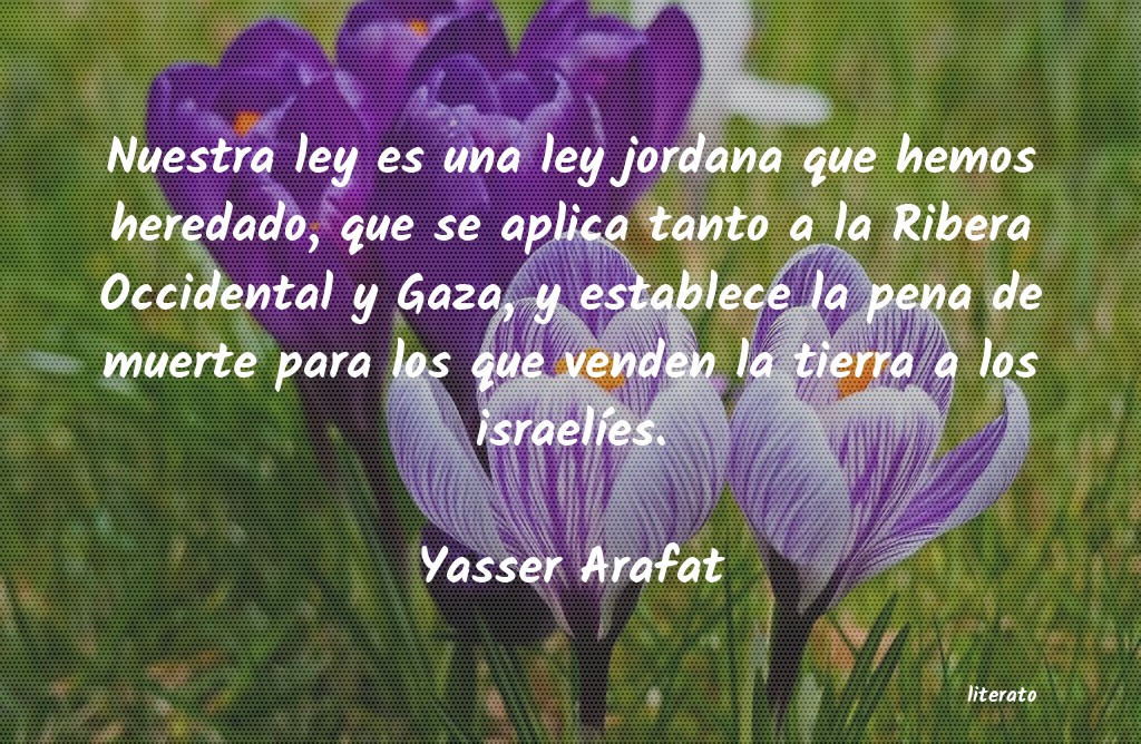 frases de Yasser Arafat
