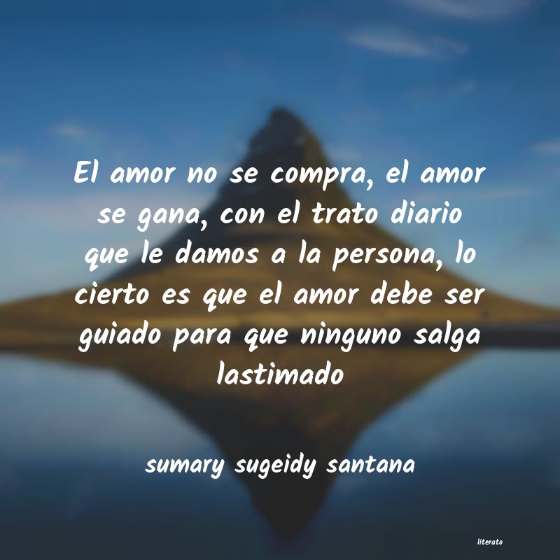 Sumary sugeidy santana: El amor no se compra, el amor