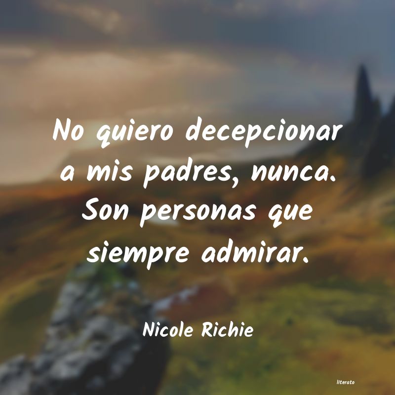 Frases de Nicole Richie