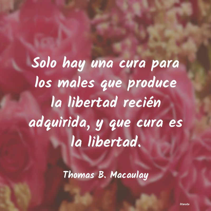 Frases de Thomas B. Macaulay