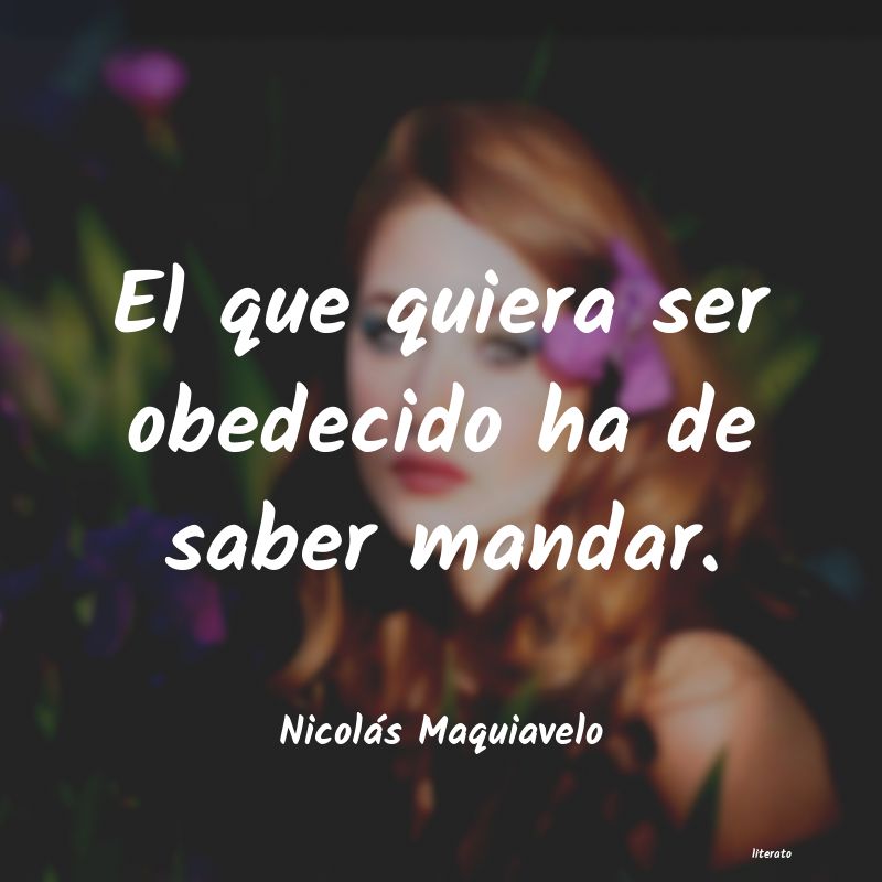 frases de Nicolás Maquiavelo