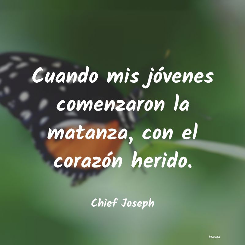 Frases de Chief Joseph