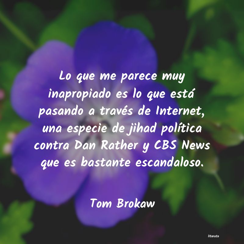 Frases de Tom Brokaw