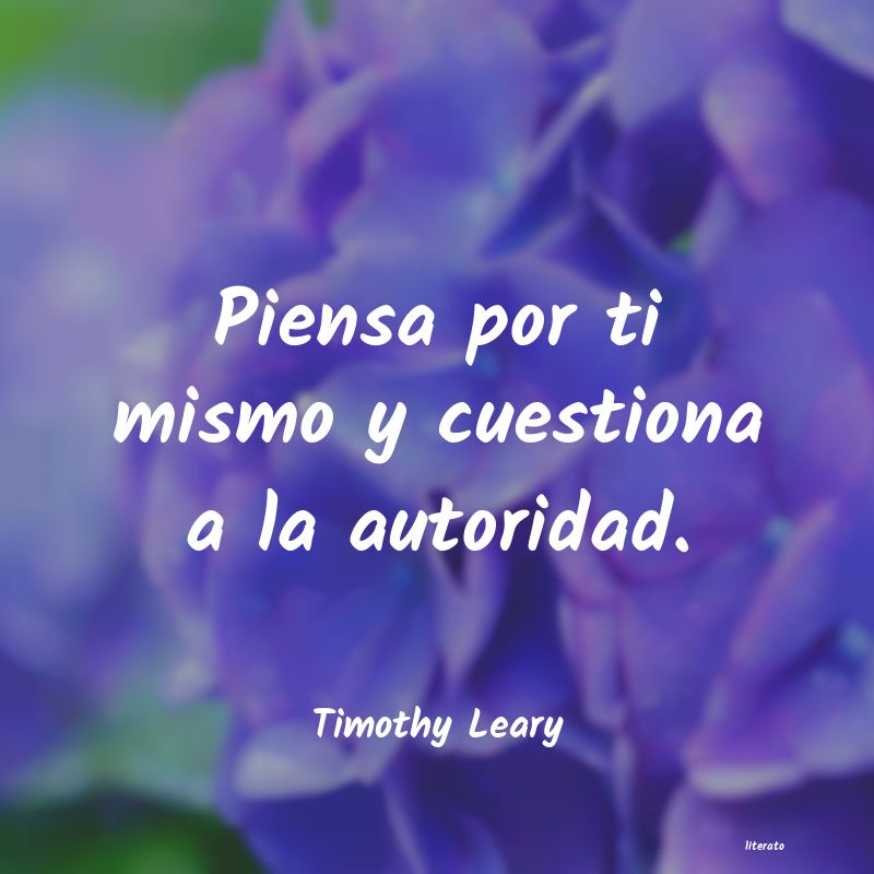 frases de Timothy Leary