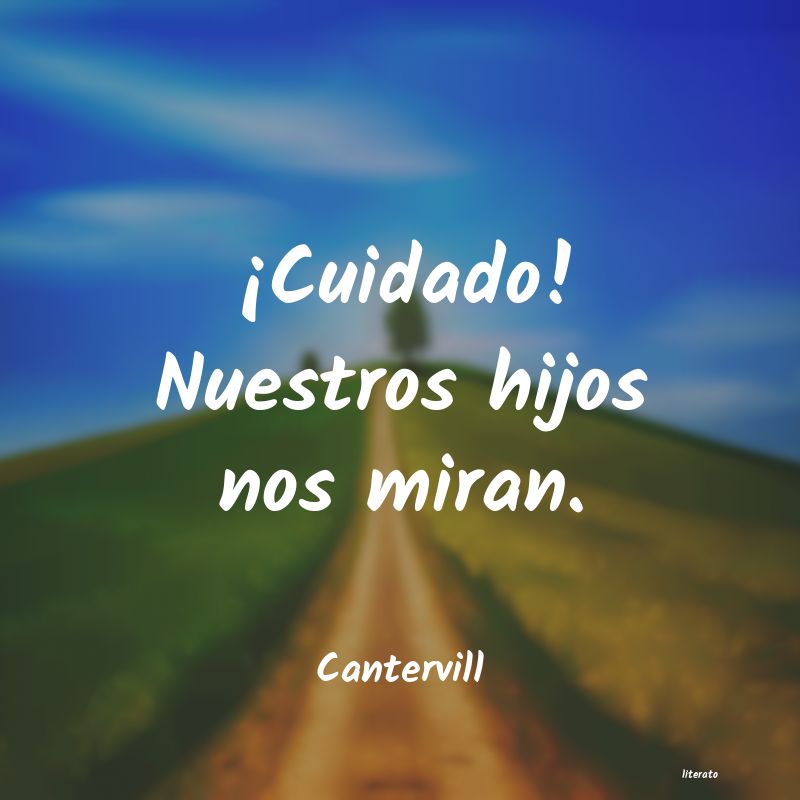 frases de Cantervill