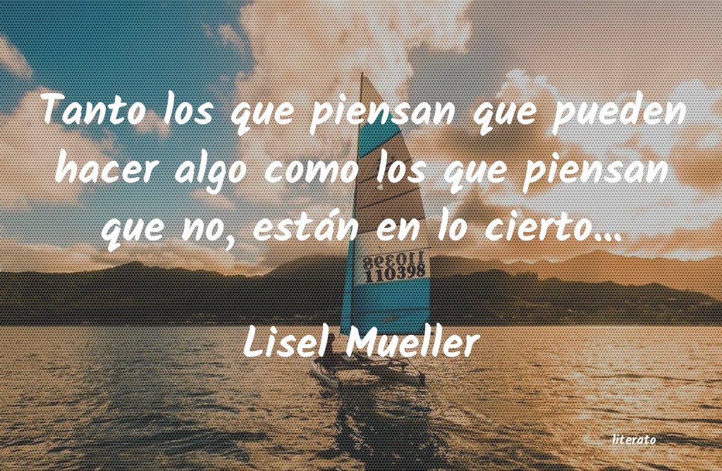 frases de Lisel Mueller