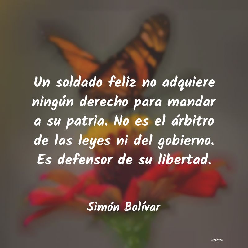 Frases de Simón Bolívar