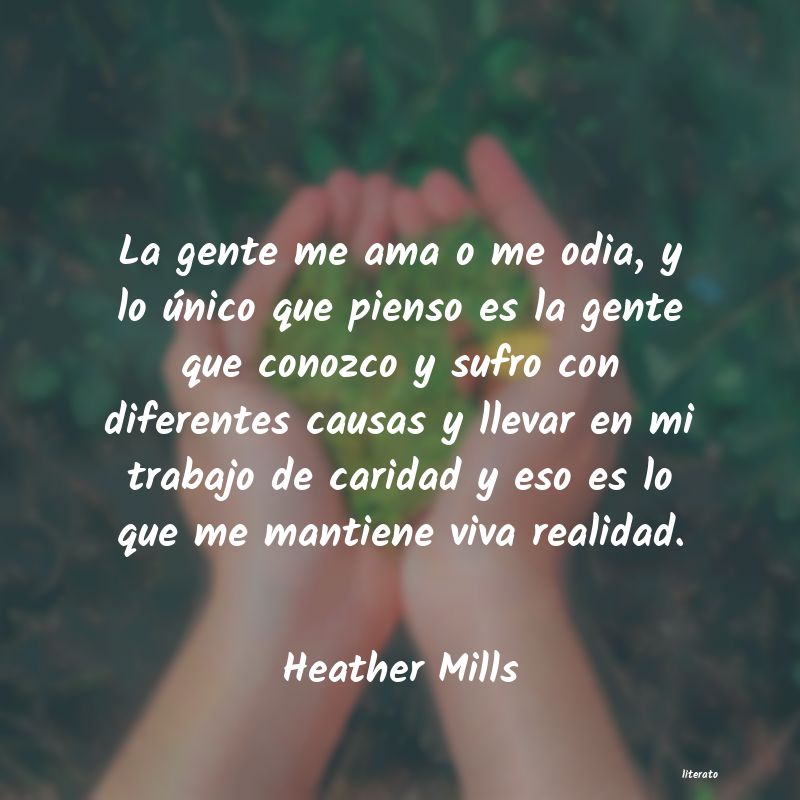 Frases de Heather Mills