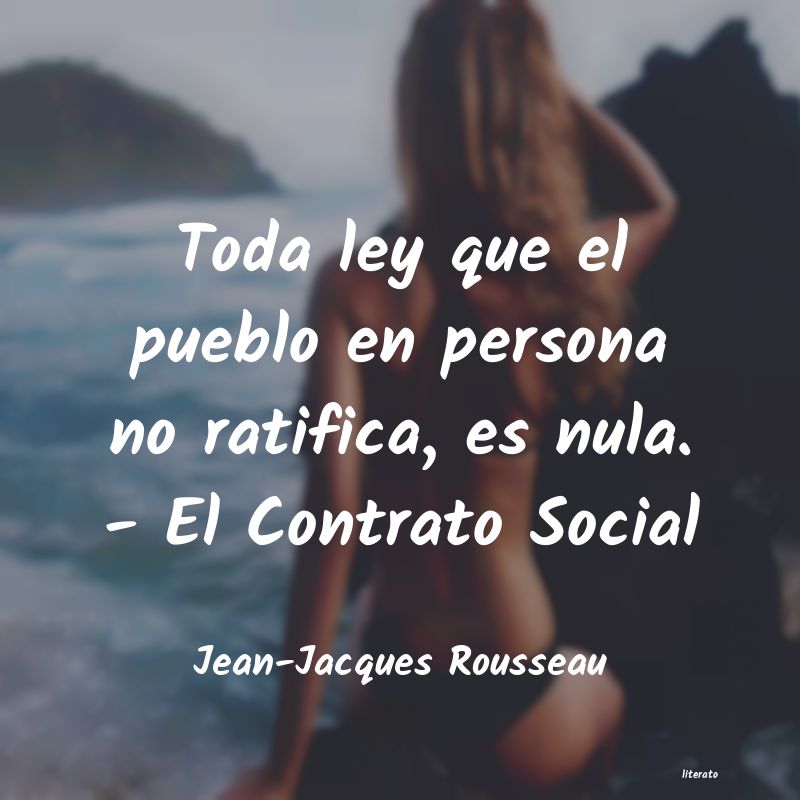 frases de Jean-Jacques Rousseau