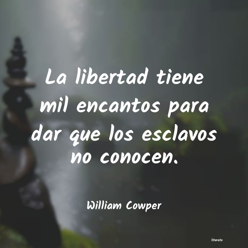 Frases de William Cowper