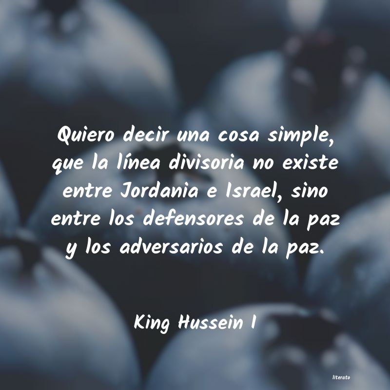 Frases de King Hussein I