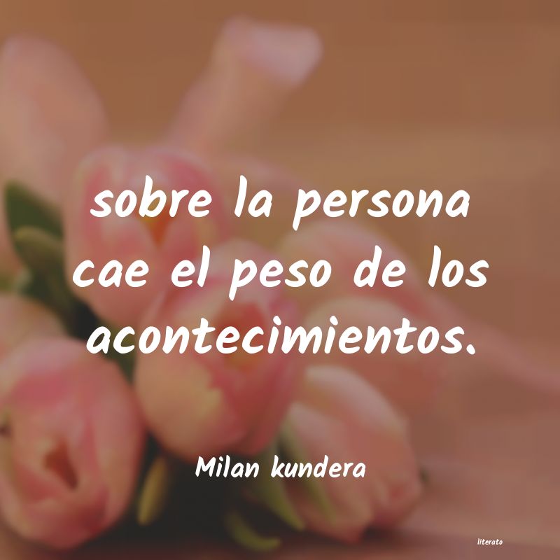 frases de Milan kundera