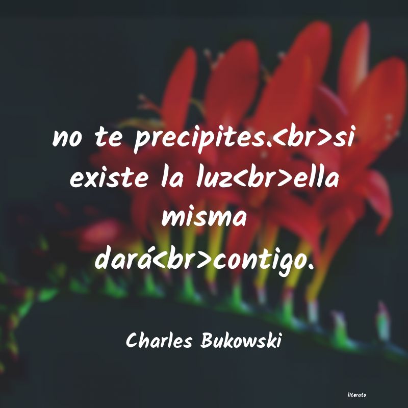 frases de Charles Bukowski