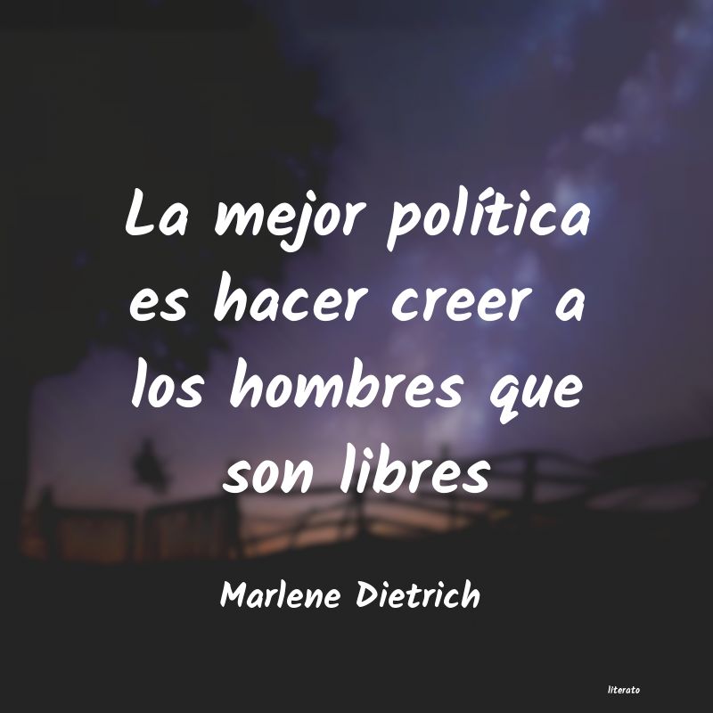 Frases de Marlene Dietrich