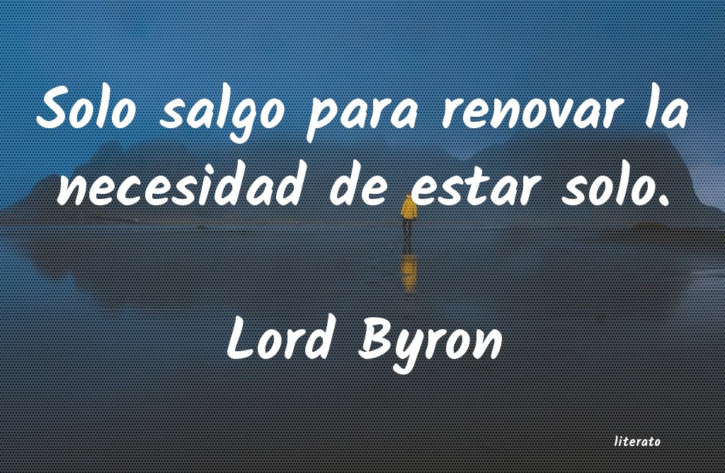 frases de Lord Byron