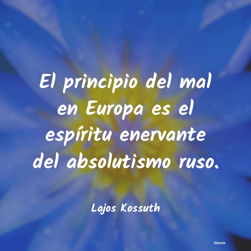 frases de Lajos Kossuth