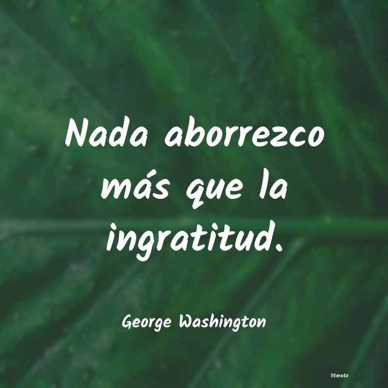 frases de George Washington