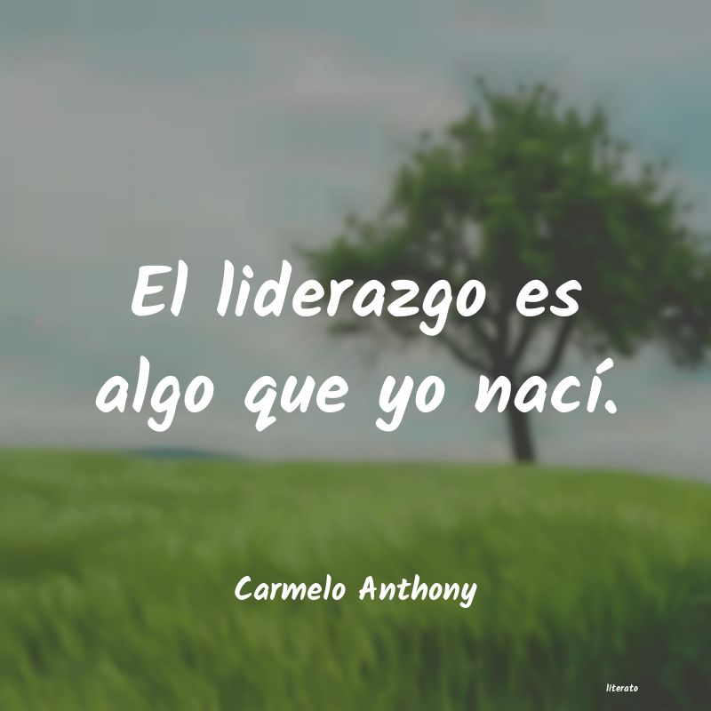 Frases de Carmelo Anthony