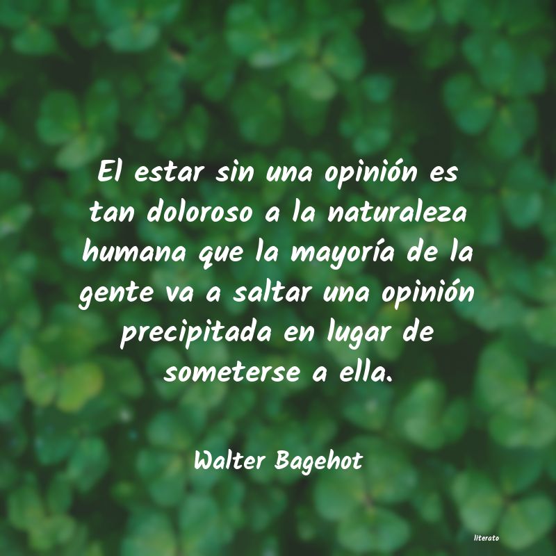 frases de Walter Bagehot
