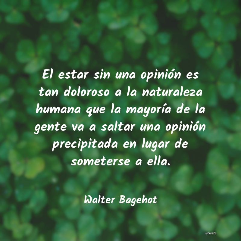 Frases de Walter Bagehot