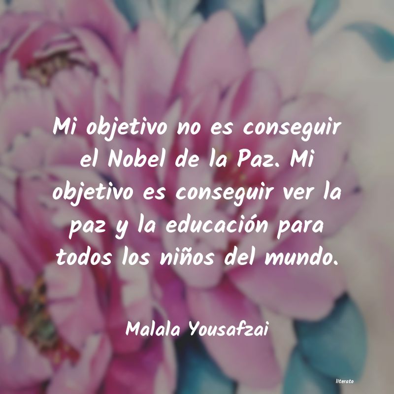 Frases de Malala Yousafzai