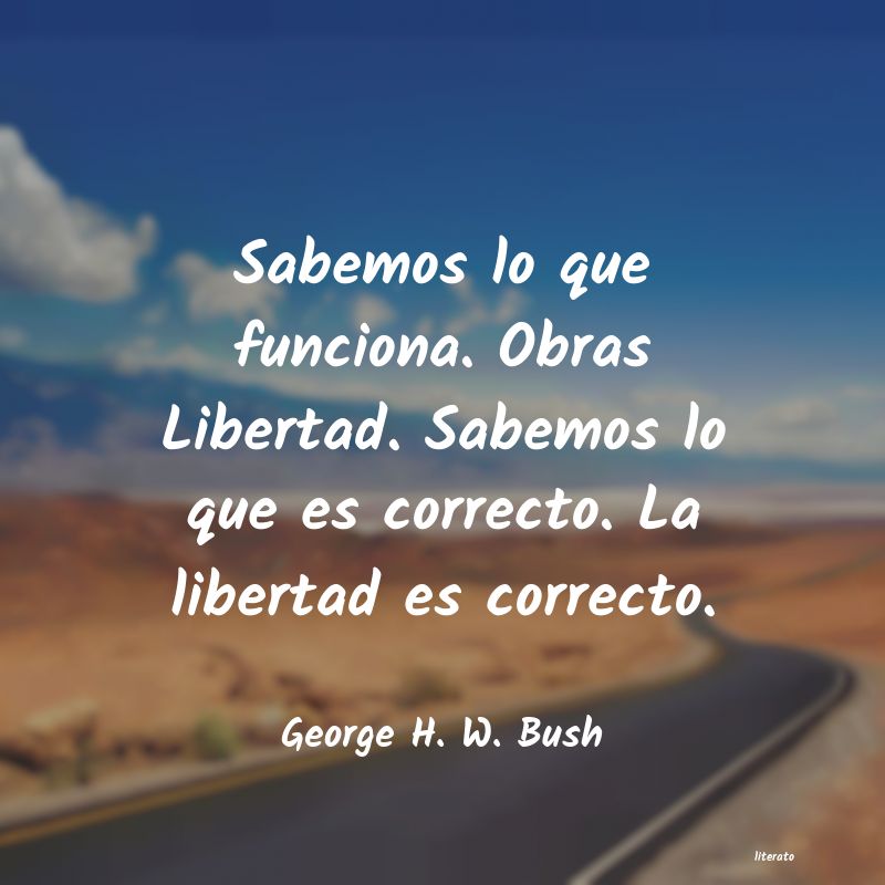frases de George H. W. Bush