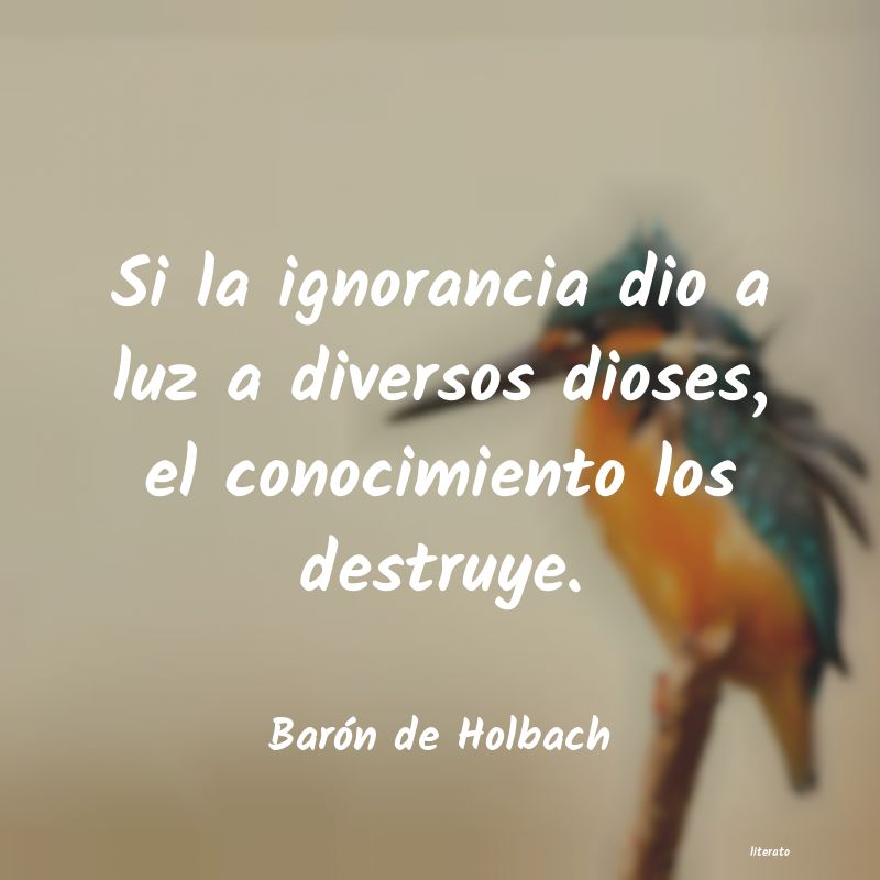 frases de Barón de Holbach