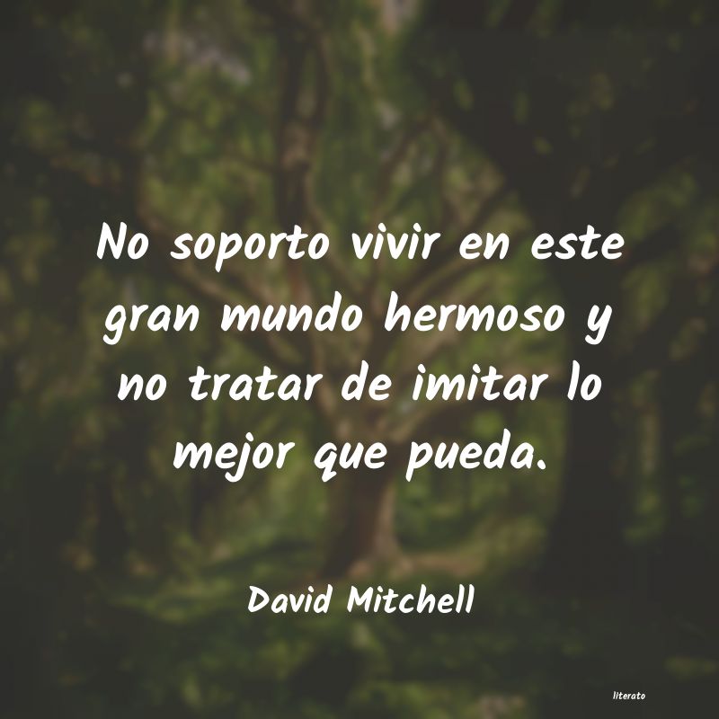 Frases de David Mitchell