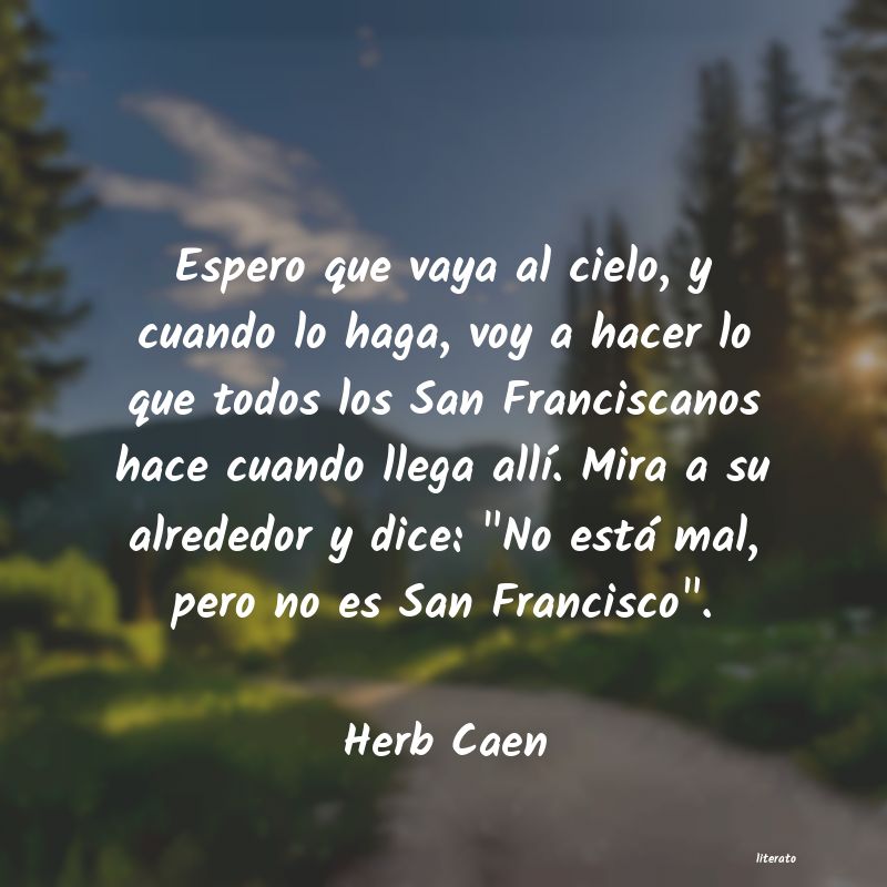 Frases de Herb Caen