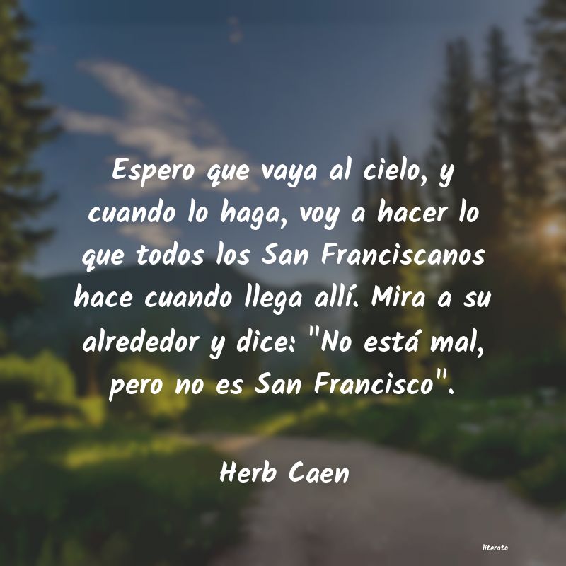 frases de Herb Caen