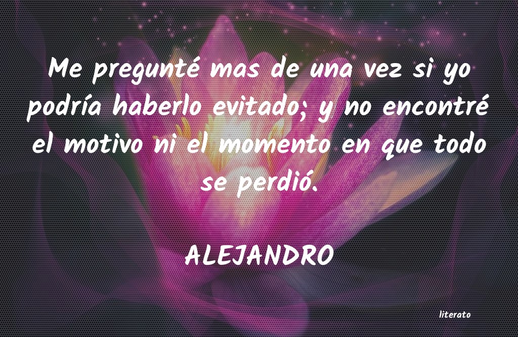 Frases de ALEJANDRO