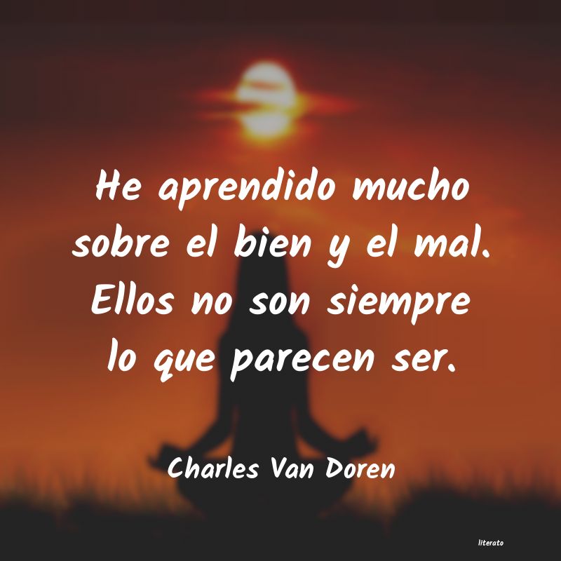 frases de Charles Van Doren