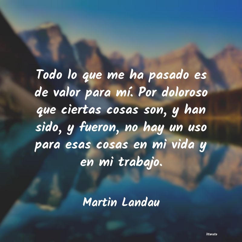 Frases de Martin Landau