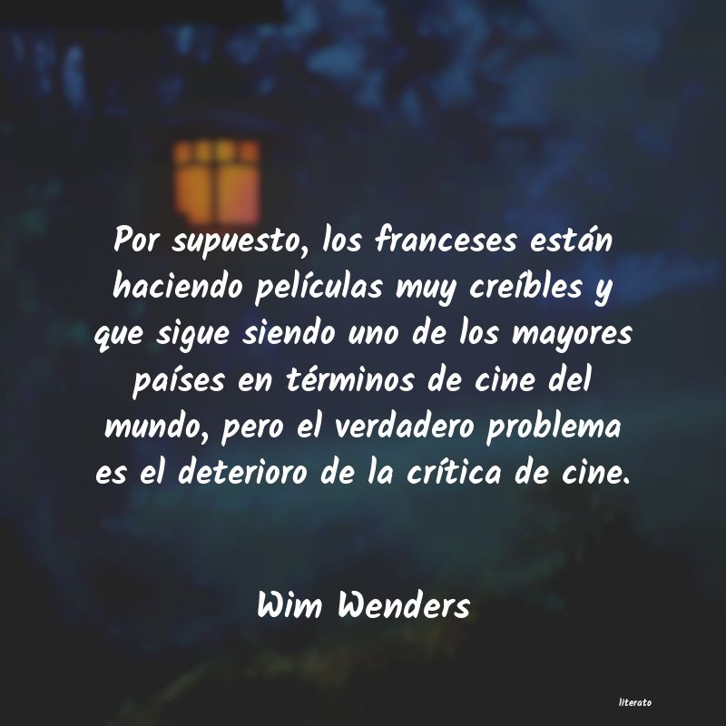 frases de Wim Wenders