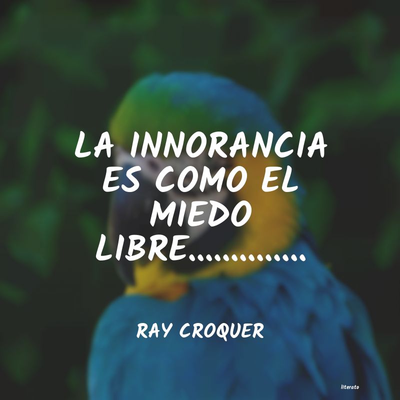 frases de RAY CROQUER