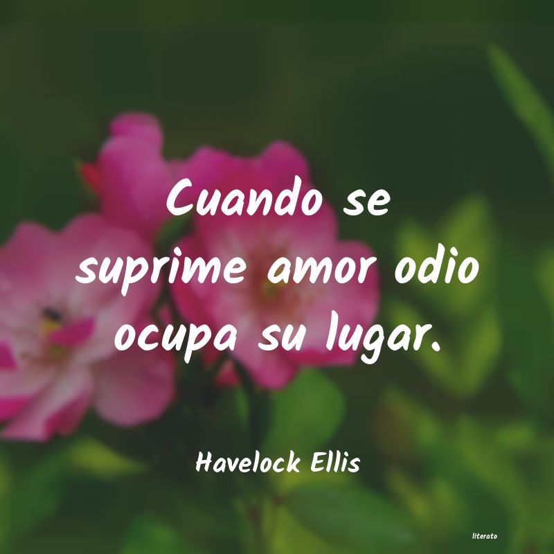 frases de Havelock Ellis