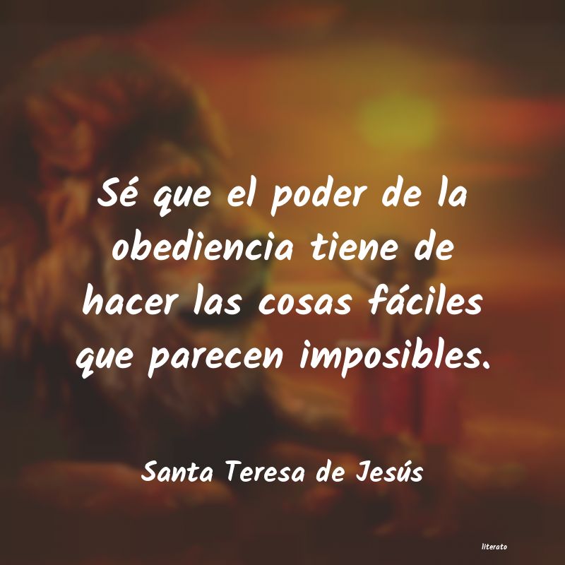 frases de Santa Teresa de Jesús