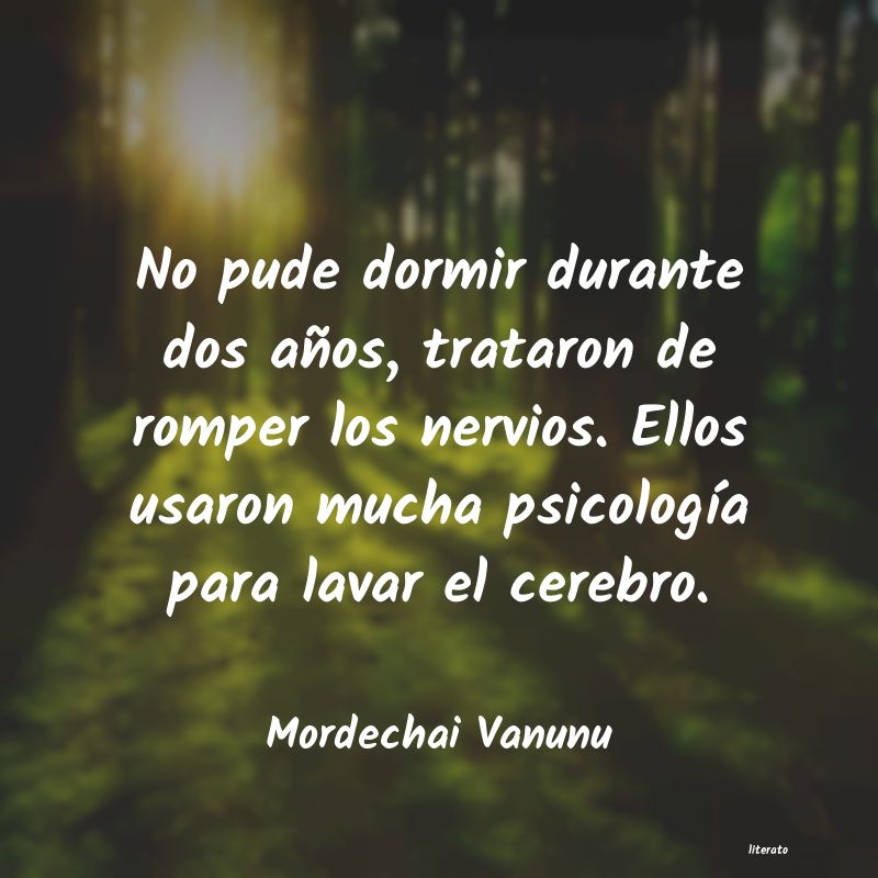 frases de Mordechai Vanunu